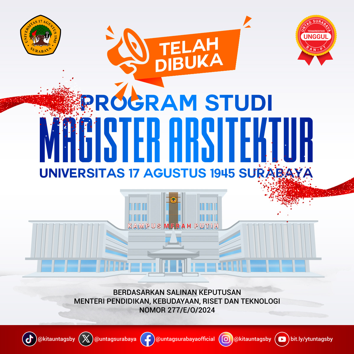 Untag punya prodi magister Baru